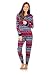 Ashford & Brooks Women's Sweater Fleece Zip Up Hooded Jumpsuit One Piece Pajama