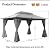 LAUSAINT HOME Outdoor Patio Gazebo 10'x13' with Expansion Bolts, Heavy Duty Party Tent & Shelter with Double Roofs, Mosquito Nettings and Privacy Screens for Backyard, Garden, Lawn, Smoke Grey