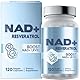 NAD+ 1000 mg Supplement, (120 Capsules) ultra-reine hohe Absorption, effizient für den zellulären Energiestoffwechsel & Reparatur, Vitalität & Gesundheit