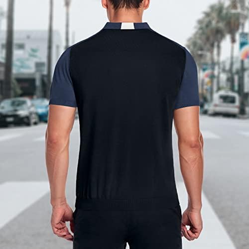 ALTAIREGA Pure-Cotton Mens-Polo-Shirts Knit-Golf-Tops Summer-Casual-Pullover - Short Sleeve Polo Slim Fit Soft Tee 3 ALTAIREGA Pure-Cotton Mens-Polo-Shirts Knit-Golf-Tops Summer-Casual-Pullover - Short Sleeve Polo Slim Fit Soft Tee