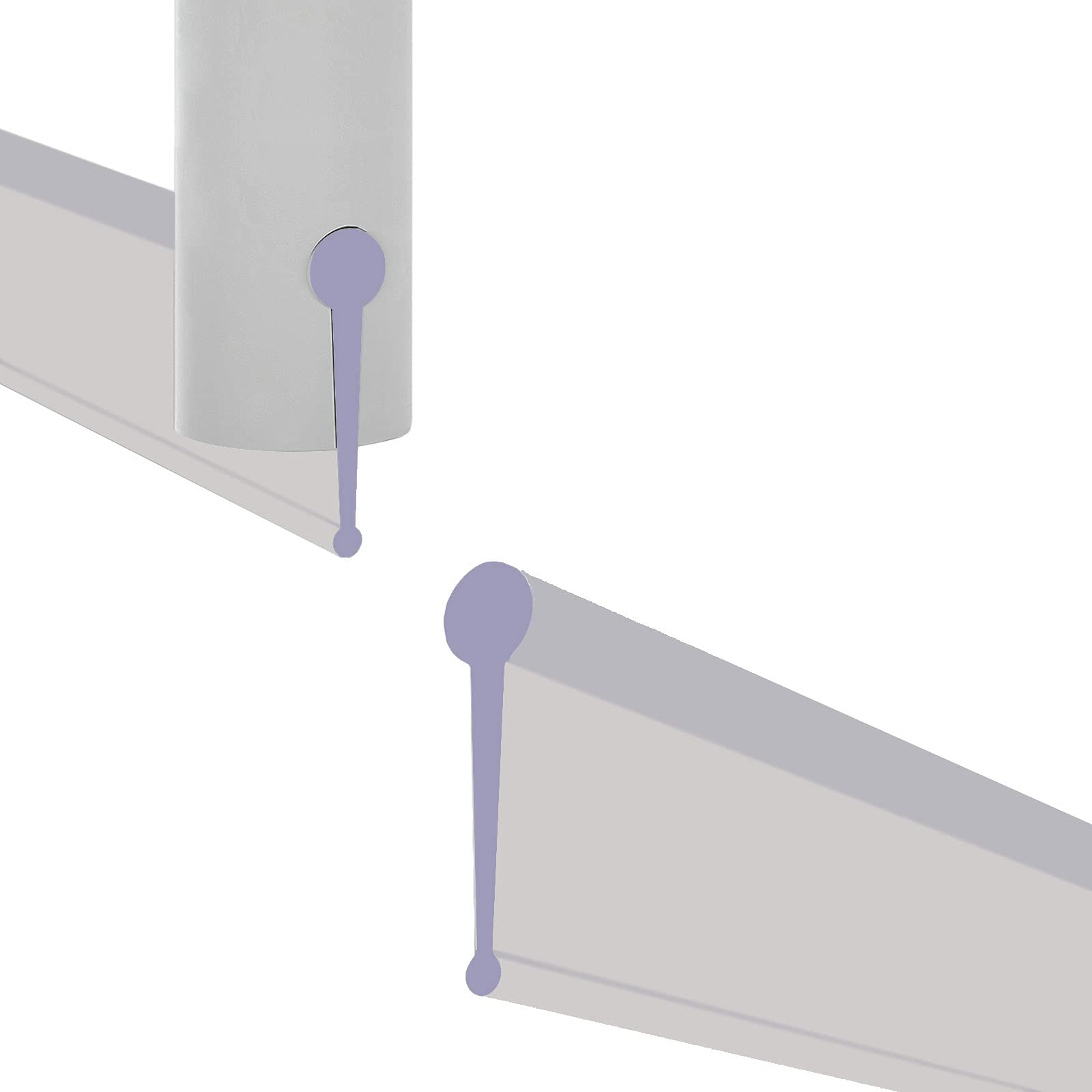Ecospa Clear Replacement Rubber Seal For Folding Bath Shower Screen Enclosures • • 1 Metre (1 Metre, )