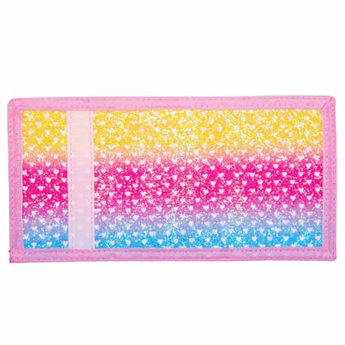 Image of Kids Wallet for Boys Girls Teens Trifold, Canvas Toddler Wallet for Boys, Cute Zipper Wallets Youth with Coin Pocket Card Holders, Novelty Wallets for Childrens Birthday Gifts, Bling Style, 0.4