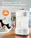 Stériliseur et sécheur de bouteille, Stérillisateur compact de bouteille pour bébé, Stérilisateur de bouteille de vapeur électrique pour les bouteilles de bébé, sucettes, pièces de pompe