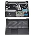 Wzqrps New Replacement for Lenovo Ideapad S340-15IWL S340-15API S340-15IIL S340-15 81N8 Laptop Upper Case Palmrest Backlit Keyboard Touchpad Assembly Part 5CB0S18753 5CB0S18817 5CB0S18691 Black