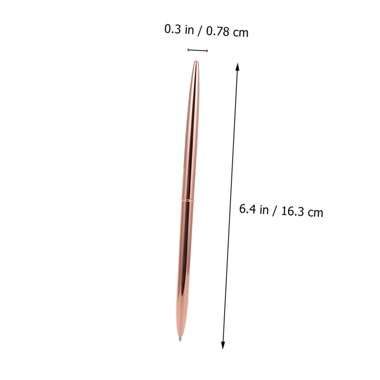 6pezzi Penna Sfera in Metallo Leggero Doppia Testa Rotante e Inchiostro Blu per Materiale Scolastico e Ufficio in Colore Rosa e Durata per Uso Quotidiano