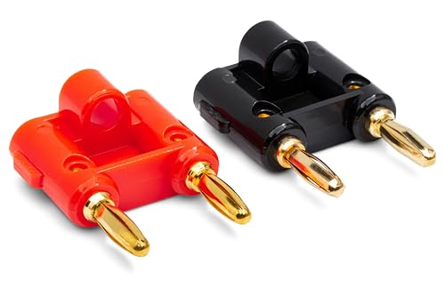 Hosa BNA-100 conector doble banana 2 piezas miniatura 1