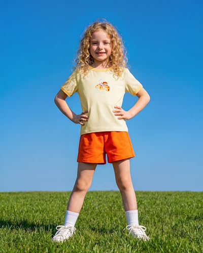 Image of Stelle Girls Retro Graphic T Shirt Soft Stretch Crewneck for School | Lightweight, Breathable, Soft, Stretchy, Cherry graphic, Relaxed fit, School, Play, Sports, Everyday wear, Vintage style