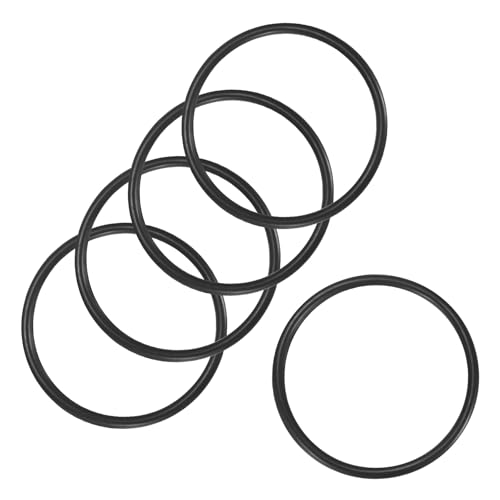 M METERXITY 5-Pcak Nitrile Rubber O-Rings, 64mm ID, 72mm OD, 4mm Width, Metric Sealing Washer Gasket for Automotive Machine Plumbing/Faucet/Air or Gas Connections, Resists Oil and Heat