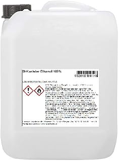 naturverlesen 5 l bioetanolu 100% sprawdzona jakość laboratoryjna Made in Germany (etanol nadaje się do dezynfekcji)