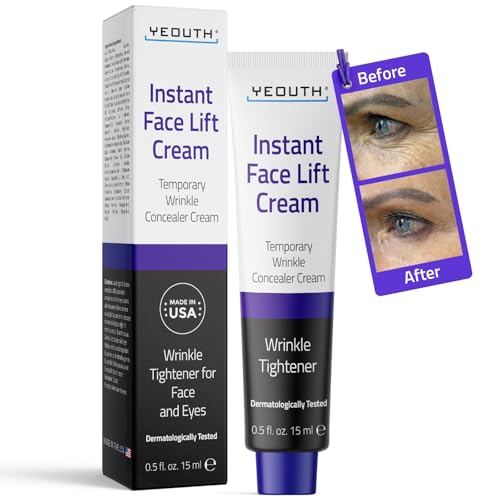 YEOUTH Instant Face Lift Cream, Temporary Skin Tightening Under Eye Cream for Women, Tightening and Lifting Concealer 15ml