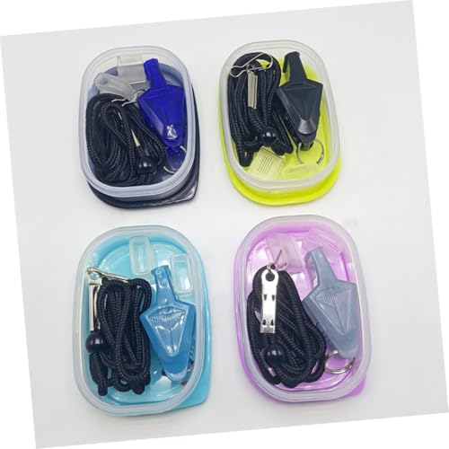 Set de silbatos portátiles para árbitro con cuerda para deportes miniatura 6