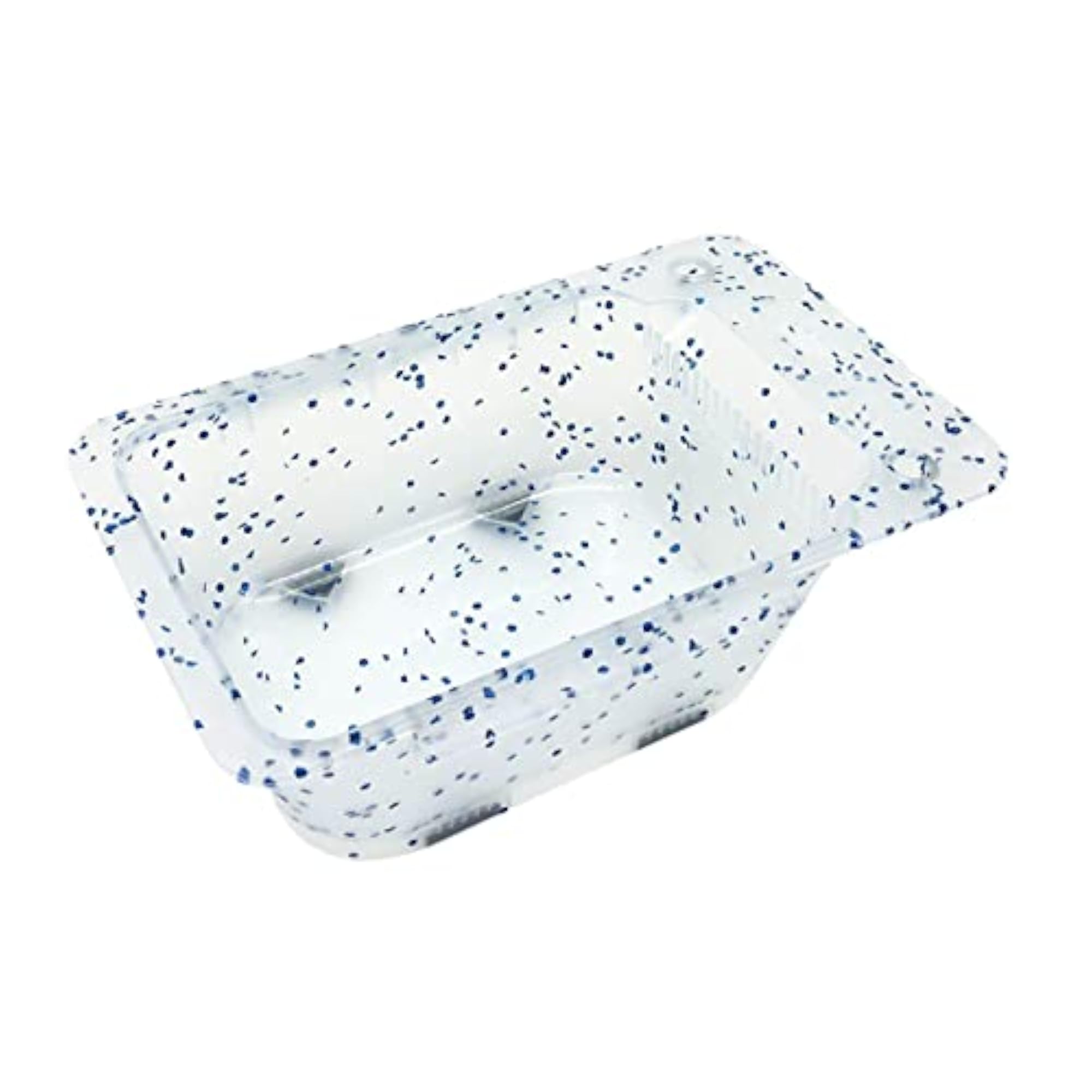 Portable Hair Dye Bowl with Handle for DIY Hair Dyeing Blue