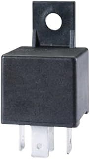 HELLA 933332181 12V 40 Amp SPDT Mini ISO Relay with Bracket , Black