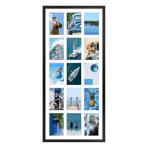 MEBRUDY 4x6 Collage Picture Frames with 15 Openings, 1 Pack