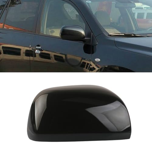 Front Rearview Mirror Cap Cover Trim for Toyota RAV4 2006-2009, Glossy Black Door Wing Mirror Exterior Protect Decoration Right Passenger Left Driver Side Accessories (Black Right Passenger Side)
