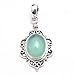 Aqua Chalcedony Pendant, 925 Sterling Silver, Handmade Silver Pendant, Unique Pendant, Oval Gemstone Pendant, Bohemian Jewelry, Vintage Style, Lovely Charm Pendant, Pendant For Women, Trending Pendant