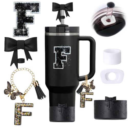 6PCS Black Stanley Cup Accessories Set for Stanley Cup 30oz 40oz