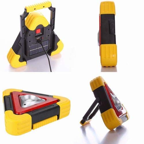 Triângulo Refletor LED Sinalizador Emergência Recarregável CBRN10615