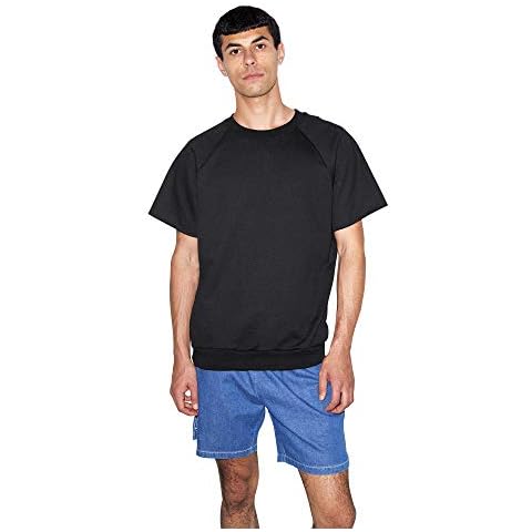American Apparel Men's Raglan Sweatshirt, Black Cover
