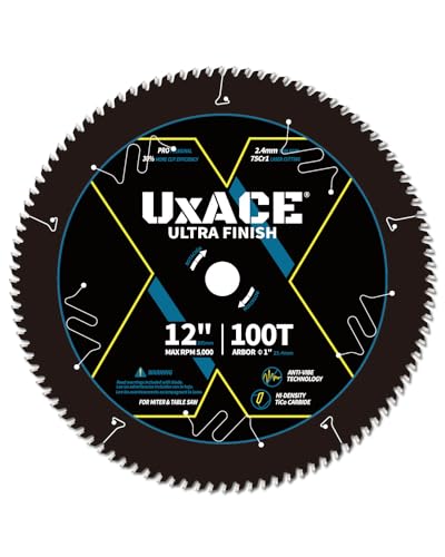 UXACE 12-Inch 100-Tooth Circular Saw Blade with Carbide Tip