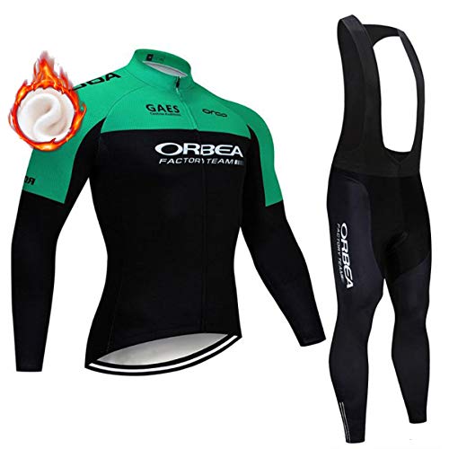 Ropa de Ciclismo de Manga Larga para Hombres, Maillot de Bicicleta de Invierno para Hombres