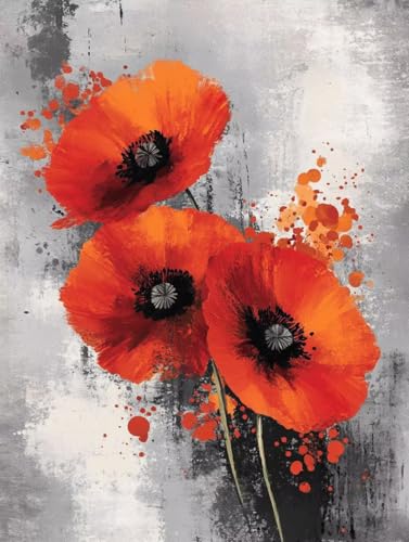 Peinture Diamant Fleur 80x110cm : Finis les murs vides avec ce kit DIY