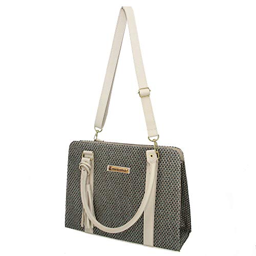 Kit Bolsa Baú Palha com Bolsa Carteira Alça Corrente Casual e Carteira Amanda Brazil