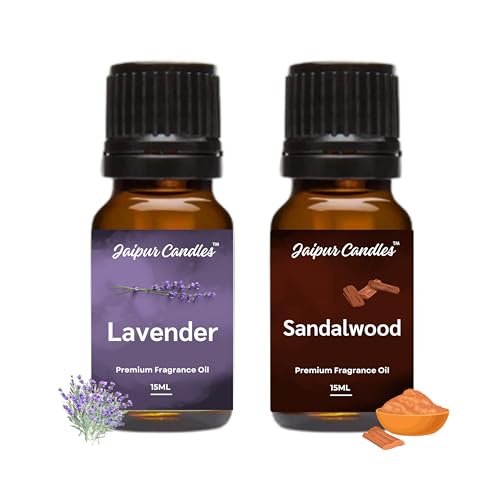 Image of Fragrance Oil | 15 ml | Aroma Oil for Home Fragrance | Best for Aromatherapy | Use in Diffusers, Candles, Air Fresheners (30ML, Lavender, Sandalwood)