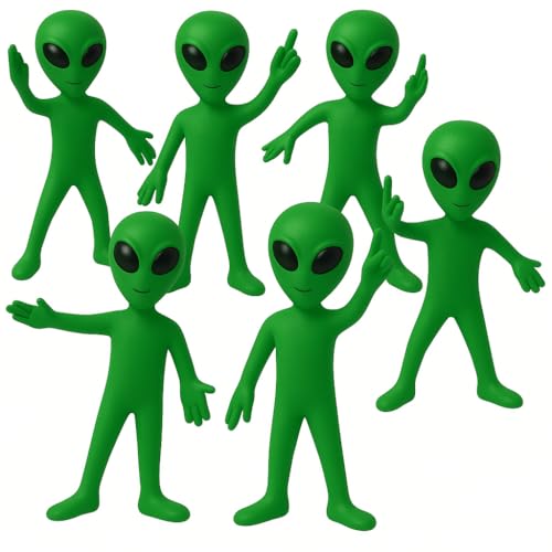 ArtCreativity Bendable Alien Figures, (Set of 12) Flexible Men, Birthday Party Favors for Boys and...