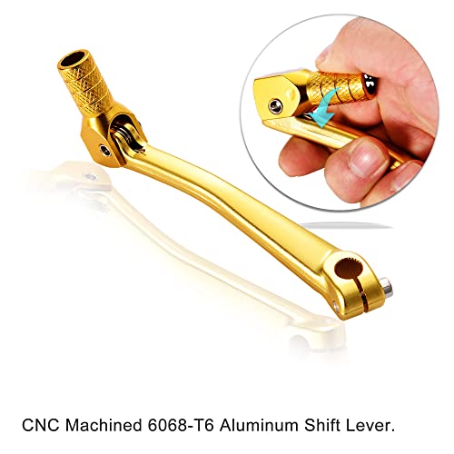 Goofit 2" Folding Gear Shifter Replacement For Crf50 Crf70 Crf Xr50 Xr70 50Cc 70Cc 90Cc 110Cc Dirt Pit Bike Golden #TOP2