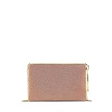 Anilla de mano MODELISA - Cartera De Mano Fiesta Brillo Anilla Cadena Hombro Novia Noche Evento Boda Mujer (Rosa)