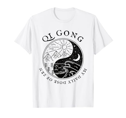 Qi Gong Harmony, Makes my Day, Vintage Retro drawing T-Shirt