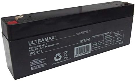 ULTRA MAX NP2.3-12, 12V 2.3Ah LEAD-ACID ALARM BATTERY NP2.1-12