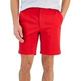 Club Room Mens Chino Classic Fit Bermuda Shorts Red 44