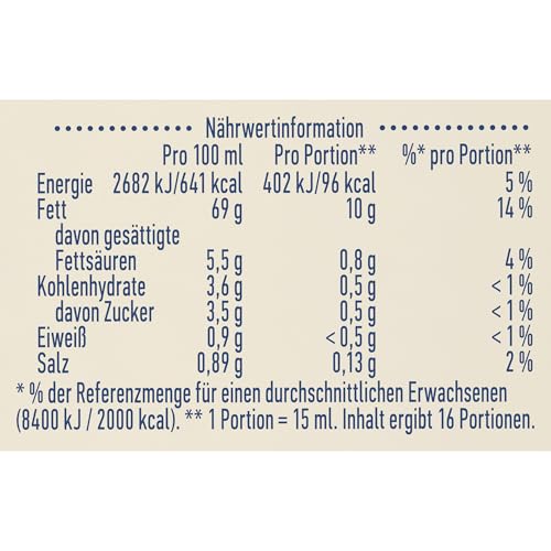 Hellmann's Mayonnaise Die Cremige besonders cremige Mayo mit Freilandeiern 250 ml
