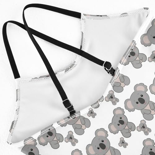 senya Girls Swimsuits One-Piece Swimwear Tie Bathing Suit Beach Summer Round Neck 9-10T Cute Solth Pattern4