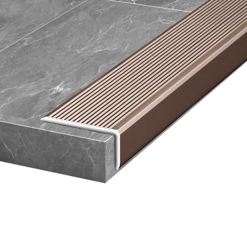 Protector de borde de escalera antideslizante de aluminio de 90cm