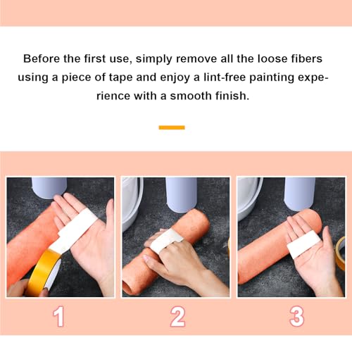 image for Gisafai 24 Pcs Paint Roller Covers Paint Rollers for Painting Walls Ro