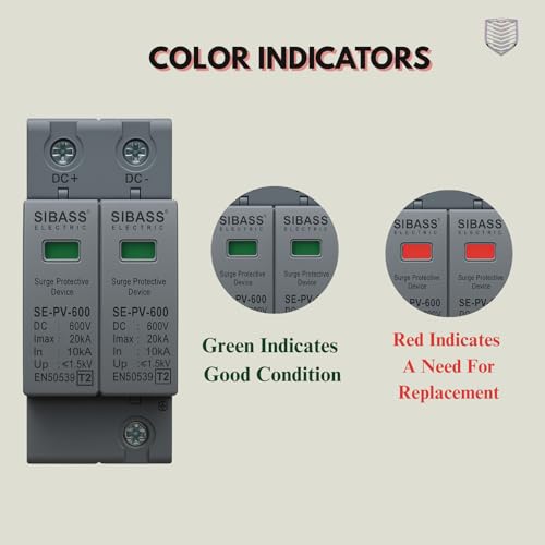 Image of AC /DC Surge Protection Device (SPD) 320V / 600V / 1000V - Single & Three Phase, 2 Pole / 3 Pole / 4 Pole - Sibass or Phoenix Contact (DC SPD, Sibass-600V-2P)