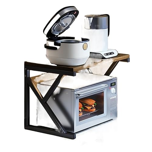 ENGENDER Kitchen Storage Rack Kitchen Microwave Storage Rack, Household Tabletop
