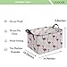 CLOCOR Rectangular Flamingo Storage Basket,Collapsible Cute Pattern Storage Bin,Waterproof Coating Storage Box with Handles,Gift Baskets, Shelf Basket (Flamingo)