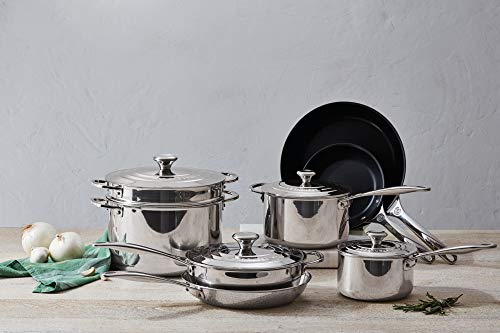 Le Creuset Tri-Ply Stainless Steel 12 pc. Cookware Set by Le Creuset - Image 2