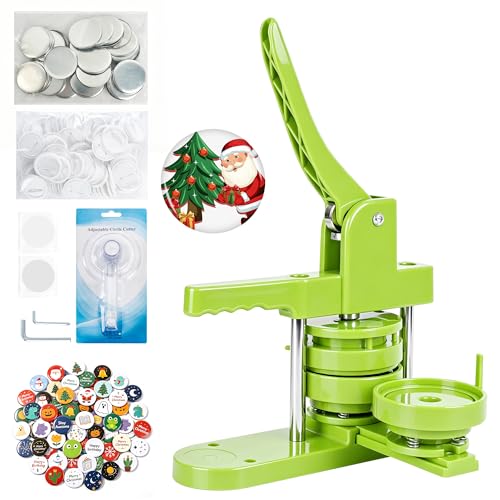 Button Maker Machine 75mm (3 in) Installation-Free DIY Button Pin Maker Machine Button Badge Press Machine with Free 100 Sets Button Maker Supplies & Pictures & Circle Cutter