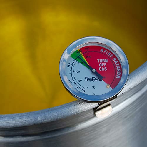 Bayou Classic 5020 5-In Stainless Fry Thermometer Features 50˚F - 400˚F Dial Perfect Addition For Frying #TOP1