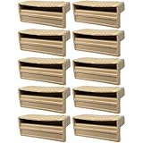 cyclingcolors 10x Lattenhalter Monolatte 63 x 8 mm Kunststoff für Lattenrost Holzrahmen Bett Endkappen Befestigung Lasche Klammer Schraube, beige