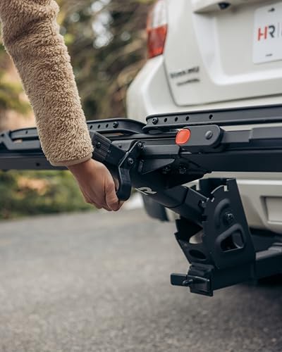 Hollywood Racks CrossTrack 1 Bike Hitch Rack for Cars, Trucks & SUVs – 2” Hitch Mount Bike Rack with Secure Frameless Design and Easy Tilt for Trunk Access – Premium Bicycle Rack and E-Bike Carrier