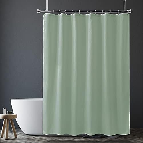 Amazer Sage Green Shower Liner Cloth Waterproof, Soft Sage