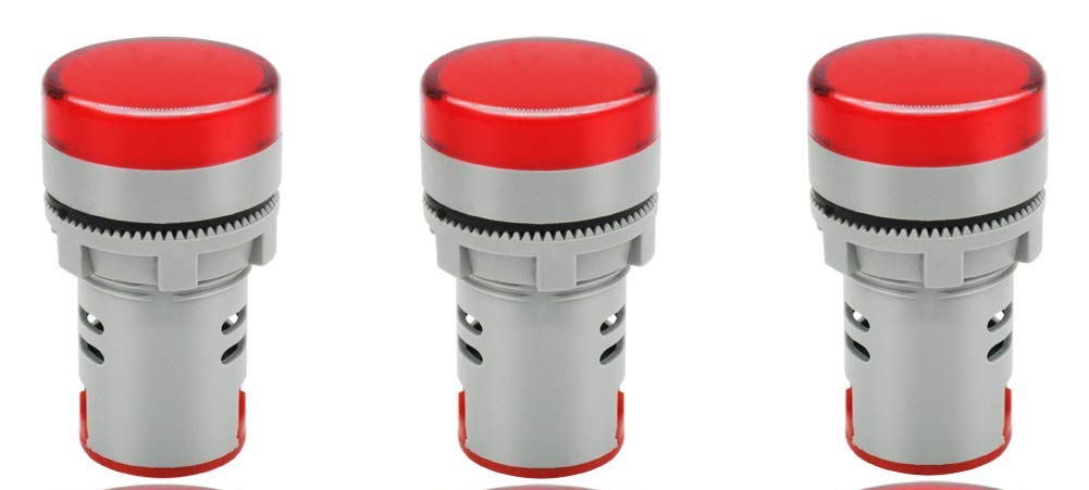 Teper Indicator 1102 LED Panel Indicator Light 1 Set 3 Pic 22 Mm (Red) (B08296LBV6) Amazon Price History, Amazon Price Tracker