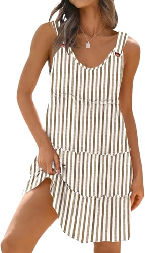 Image of Disamer Summer Dresses for Women 2026 Sundresses Vacation Sleeveless Beach Swimsuit Cover Ups Spring Outfits Casual Sun Dress