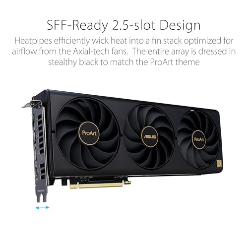 Image of ProArt GeForce RTX 4080 16GB OC Edition GDDR6X Graphics Card (PCIe 4.0, 16GB GDDR6X, DLSS 3, HDMI 2.1a, DisplayPort 1.4a)